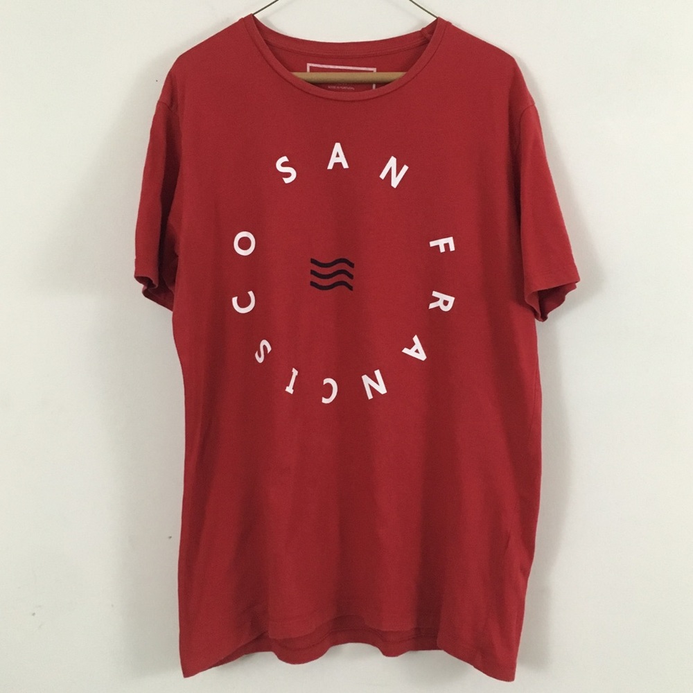 Zara Flammable San Francisco Graph Tee T-shirt XL
